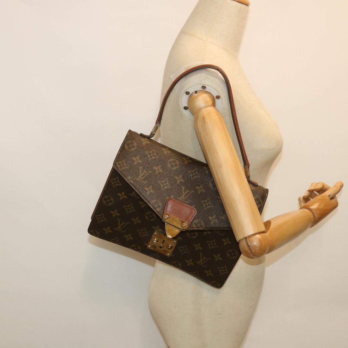 LOUIS VUITTON Monogram Concorde Hand Bag M51190 LV Auth yk9002