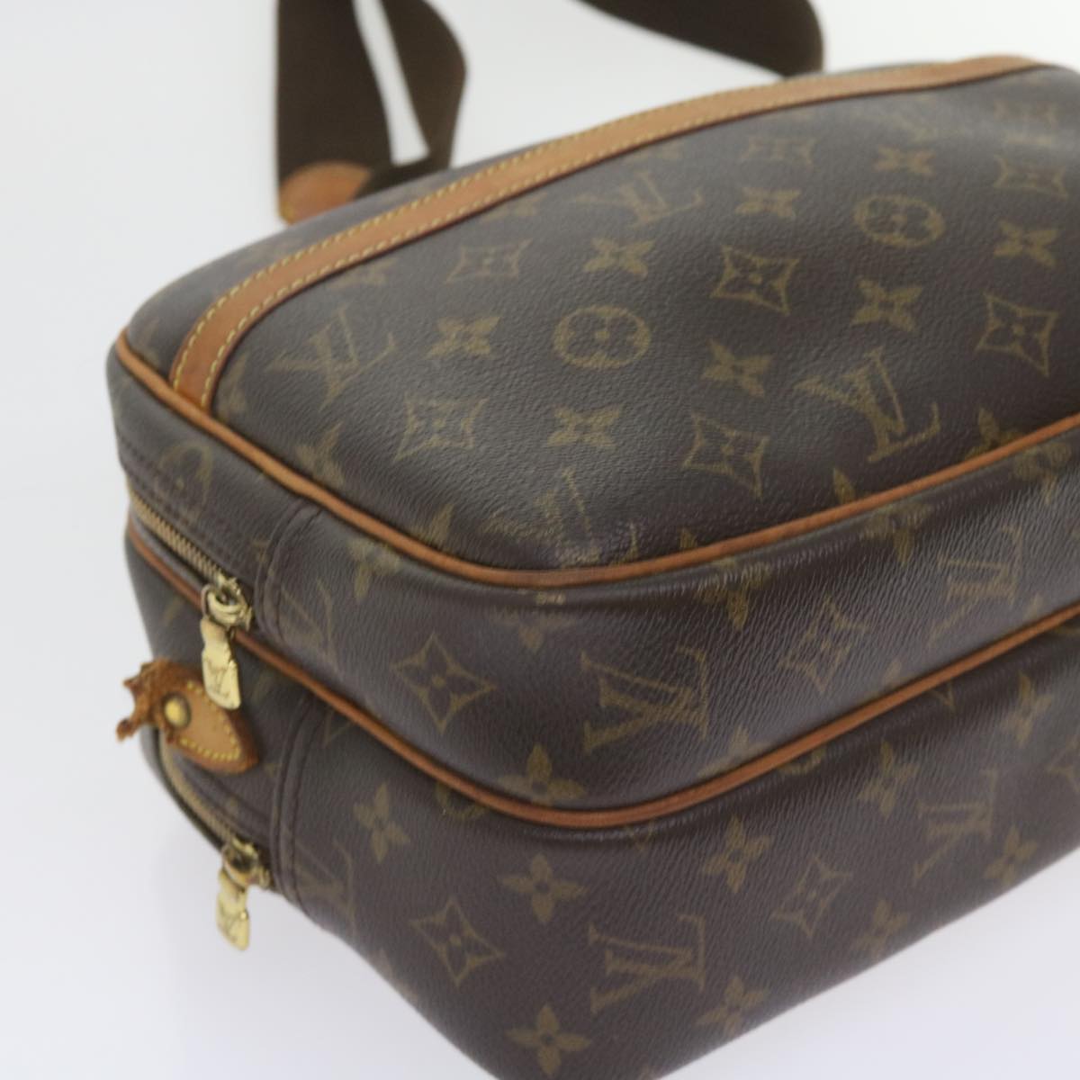 LOUIS VUITTON Monogram Reporter PM Shoulder Bag M45254 LV Auth yk9047