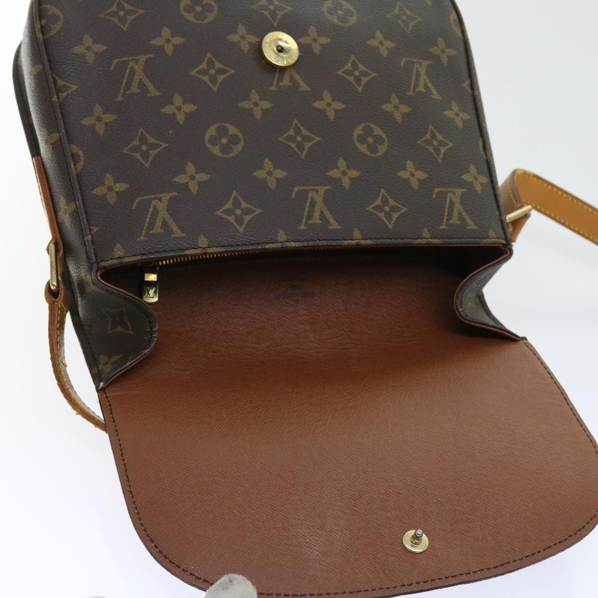 LOUIS VUITTON Monogram Saint Cloud GM Shoulder Bag M51242 LV Auth yk9049