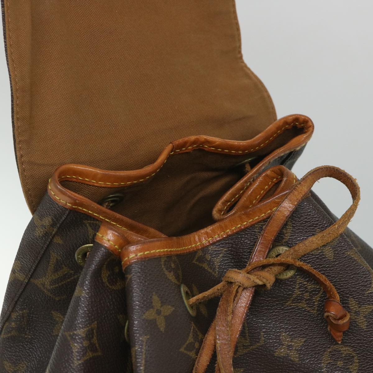 LOUIS VUITTON Monogram Montsouris GM Backpack M51135 LV Auth yk9089