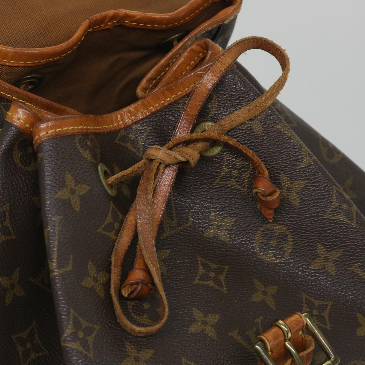 LOUIS VUITTON Monogram Montsouris GM Backpack M51135 LV Auth yk9089