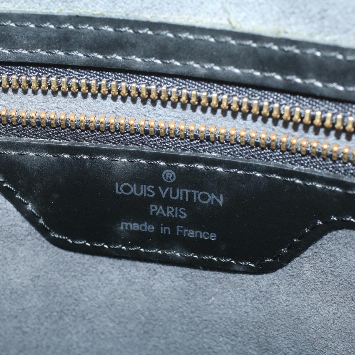 LOUIS VUITTON Epi Saint Jacques Shopping Shoulder Bag Black M52262 Auth yk9101