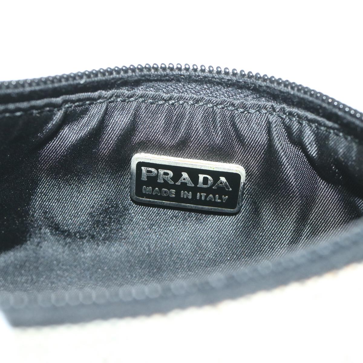 PRADA Hand Bag Canvas Gray Auth yk9122