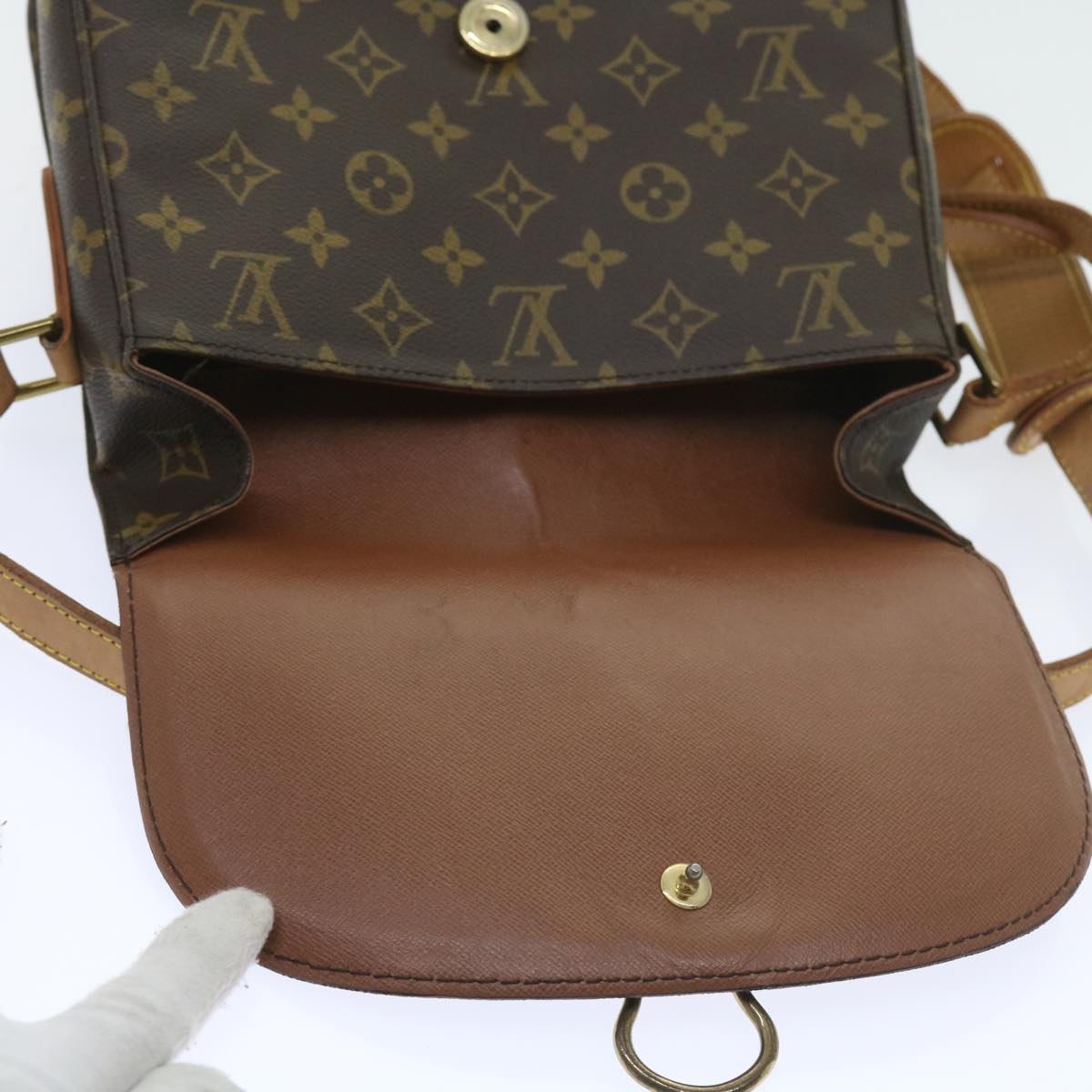 LOUIS VUITTON Monogram Saint Cloud GM Shoulder Bag M51242 LV Auth yk9262