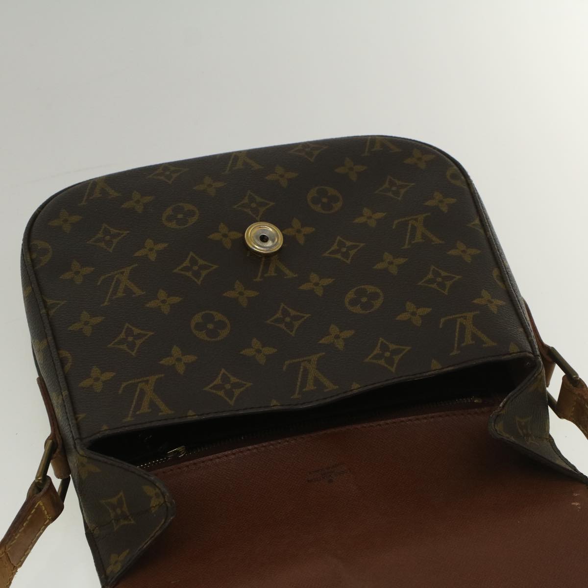 LOUIS VUITTON Monogram Saint Cloud GM Shoulder Bag M51242 LV Auth yk9273