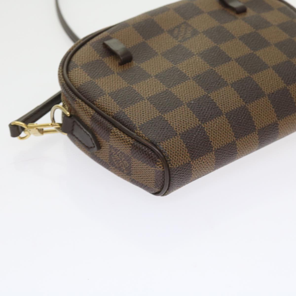 LOUIS VUITTON Damier Ebene Pochette Ipanema Shoulder Bag N51296 LV Auth yk9338