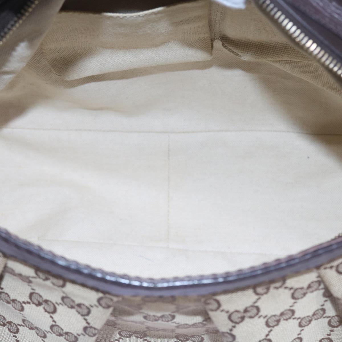 GUCCI GG Canvas Shoulder Bag Beige 296834 Auth yk9363