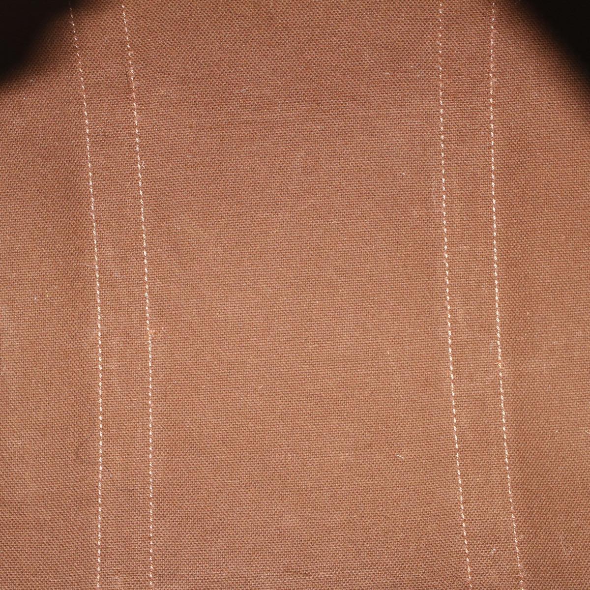 CELINE Macadam Canvas Boston Bag PVC Leather 2way Brown Auth yk9396
