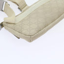 GUCCI GG Canvas Guccissima Waist bag White 162916 Auth yk9416-17