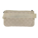 GUCCI GG Canvas Guccissima Waist bag White 162916 Auth yk9416-2