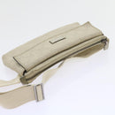 GUCCI GG Canvas Guccissima Waist bag White 162916 Auth yk9416-6