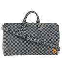 LOUIS VUITTON Damier Distorted Keepall Bandouliere 50 Boston N50028 Auth yk9432S-1