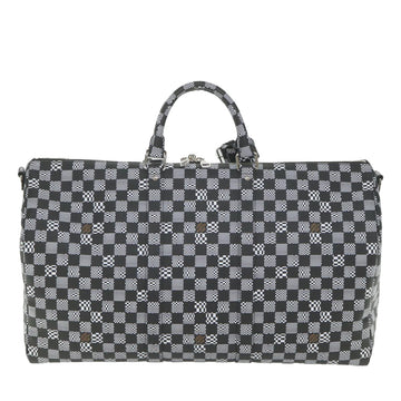 LOUIS VUITTON Damier Distorted Keepall Bandouliere 50 Boston N50028 Auth yk9432S - 0