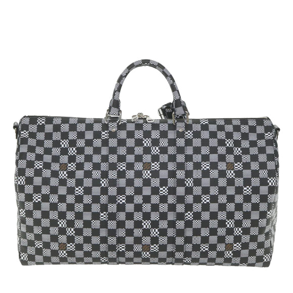 LOUIS VUITTON Damier Distorted Keepall Bandouliere 50 Boston N50028 Auth yk9432S