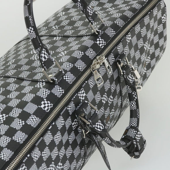 LOUIS VUITTON Damier Distorted Keepall Bandouliere 50 Boston N50028 Auth yk9432S