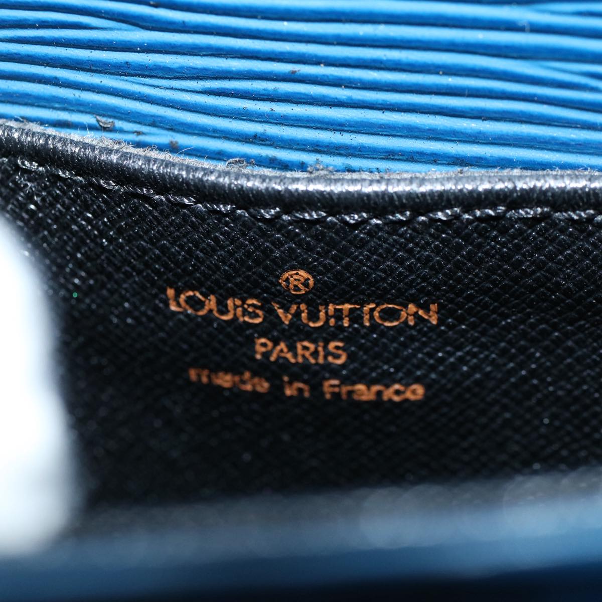 LOUIS VUITTON Epi Mini Saint Cloud Shoulder Bag Blue M52215 LV Auth yk9496