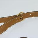 GUCCI Micro GG Canvas Web Sherry Line Shoulder Bag PVC Beige Green Auth yk9514-14