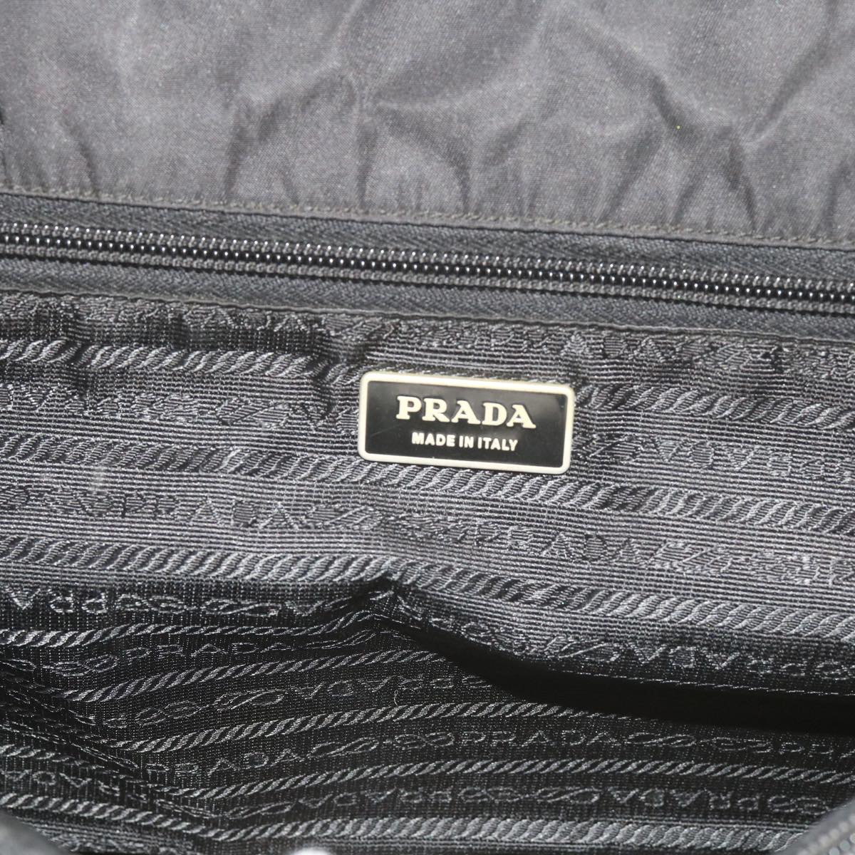 PRADA Shoulder Bag Nylon Black Auth yk9556