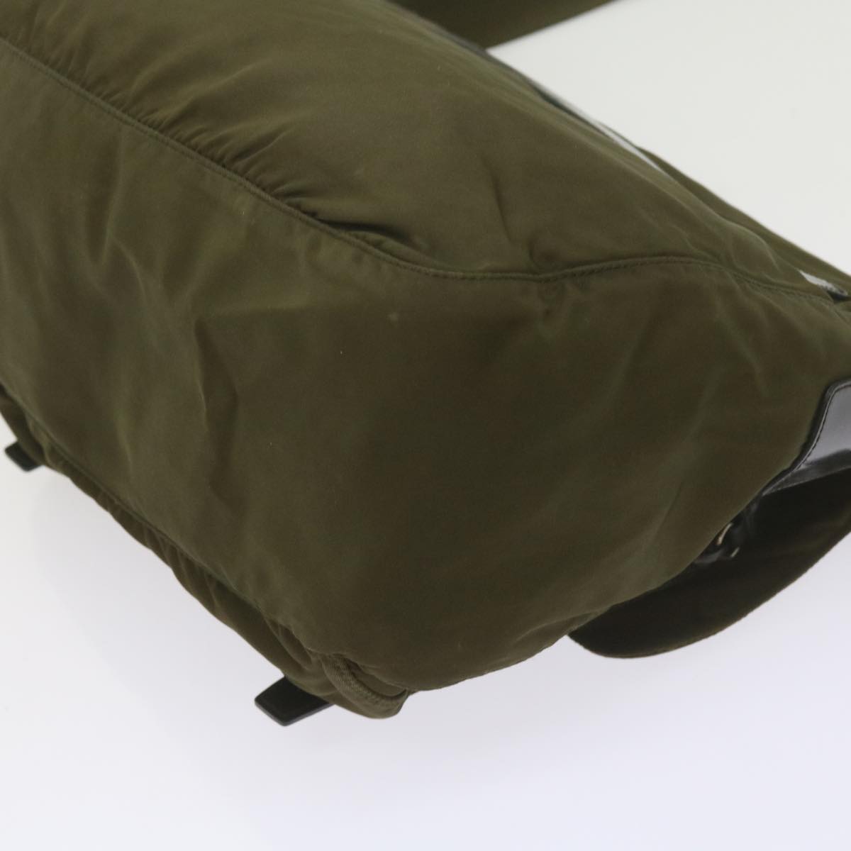 PRADA Shoulder Bag Nylon Khaki Auth yk9557