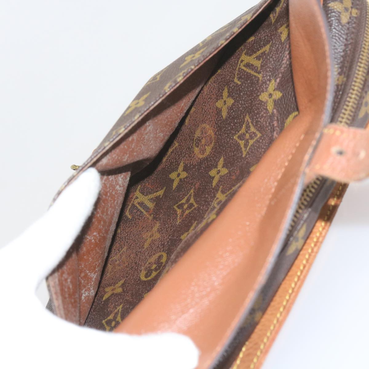 LOUIS VUITTON Monogram Jeune Fille GM Shoulder Bag M51225 LV Auth yk9571