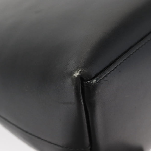 GUCCI Bamboo Shoulder Bag Leather Black 001 2058 Auth yk9616