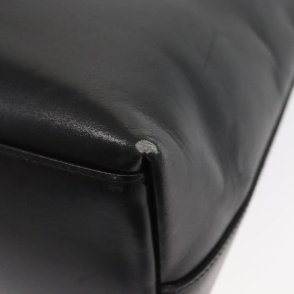 GUCCI Bamboo Shoulder Bag Leather Black 001 2058 Auth yk9616