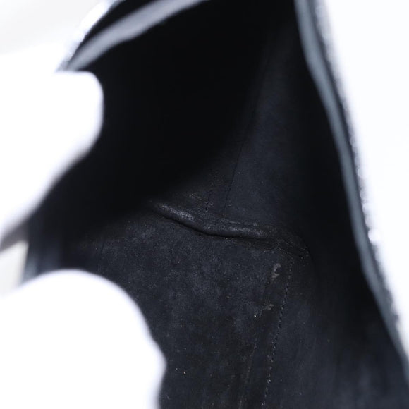 GUCCI Bamboo Shoulder Bag Leather Black 001 2058 Auth yk9616