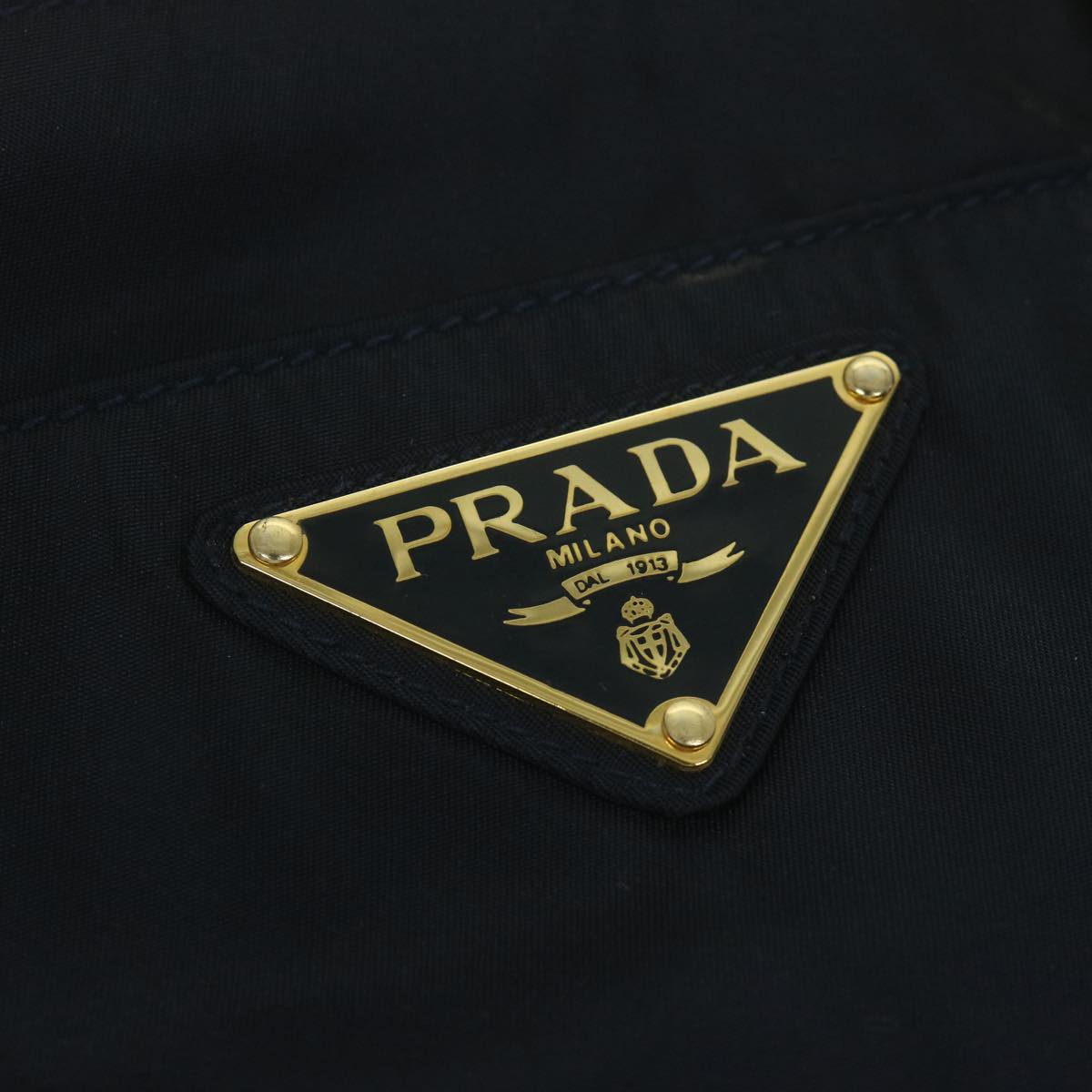 PRADA Hand Bag Nylon Navy Auth yk9619