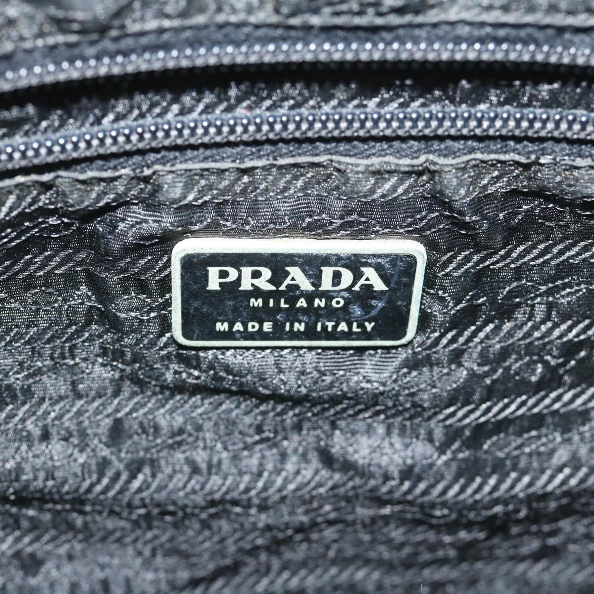 PRADA Tote Bag Nylon Black Auth yk9699