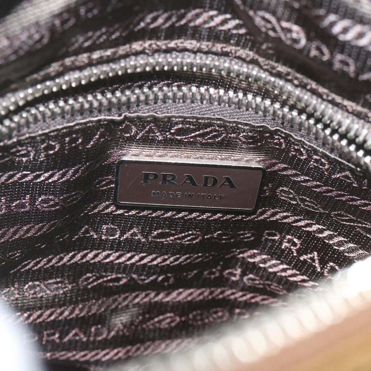 PRADA Shoulder Bag Nylon Brown Auth yk9707