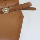 CELINE Macadam Canvas Shoulder Bag PVC Beige Brown Auth yk9762-10