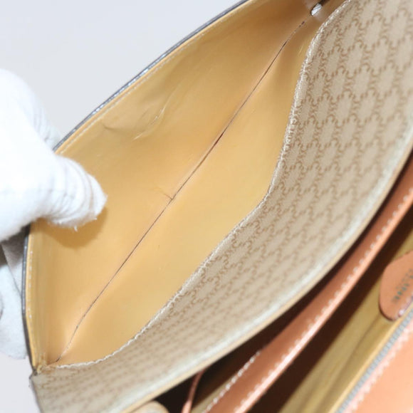 CELINE Macadam Canvas Shoulder Bag PVC Beige Brown Auth yk9762