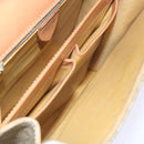 CELINE Macadam Canvas Shoulder Bag PVC Beige Brown Auth yk9762-25