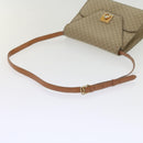 CELINE Macadam Canvas Shoulder Bag PVC Beige Brown Auth yk9762-7