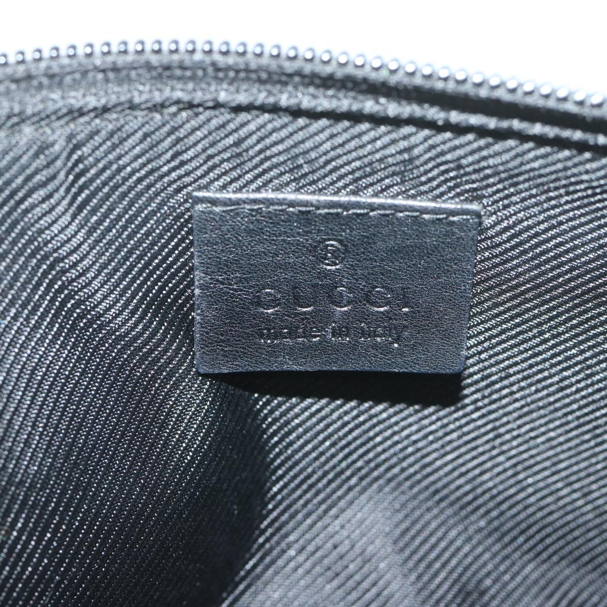 GUCCI GG Canvas Accessory Pouch Black 07198 Auth yk9889