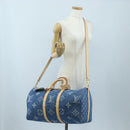 LOUIS VUITTON Monogram Denim Keepall Bandouliere 45 Bag M24315 LV Auth yk9898SM-37