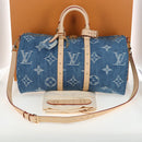 LOUIS VUITTON Monogram Denim Keepall Bandouliere 45 Bag M24315 LV Auth yk9898SM-12