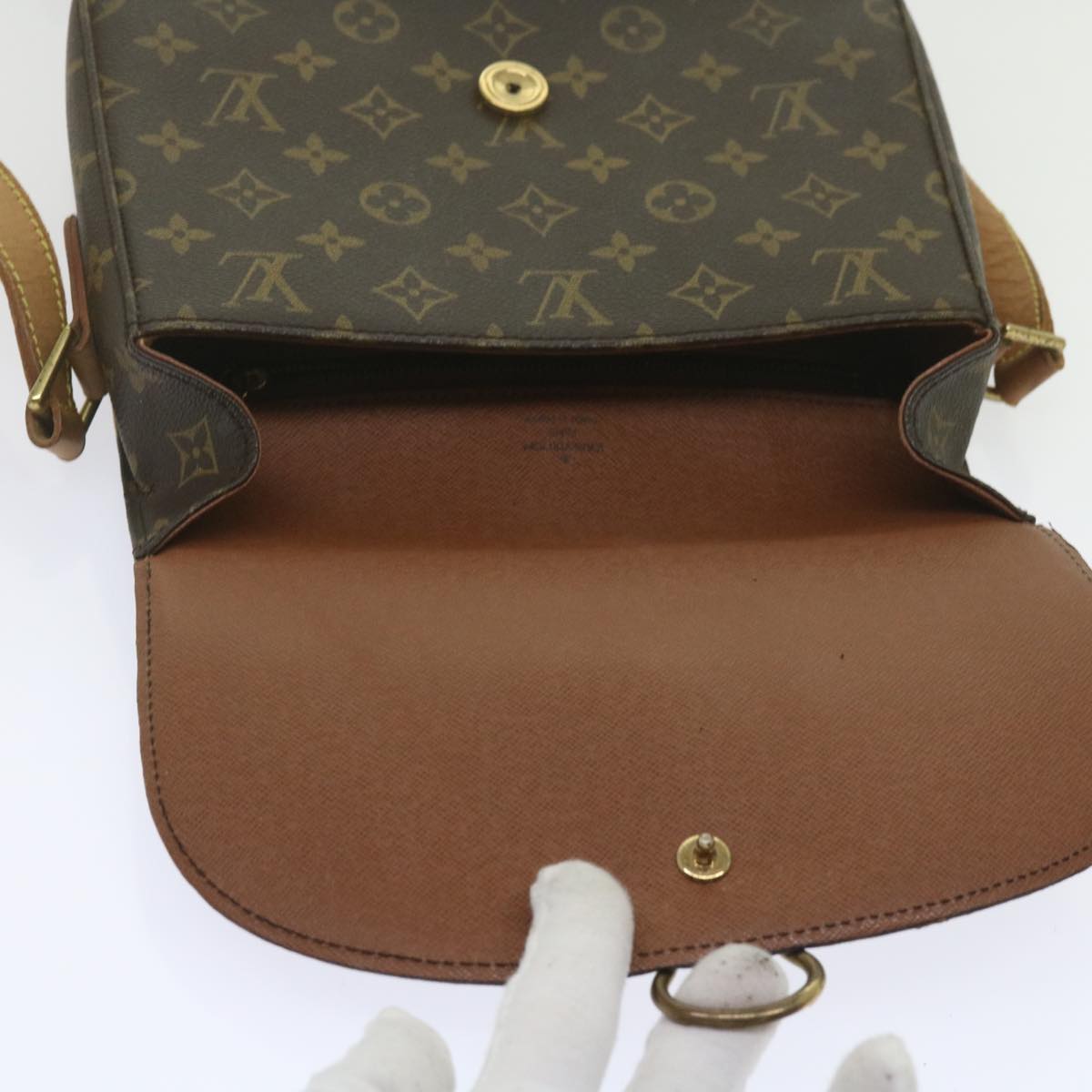 LOUIS VUITTON Monogram Saint Cloud GM Shoulder Bag M51242 LV Auth yk9940