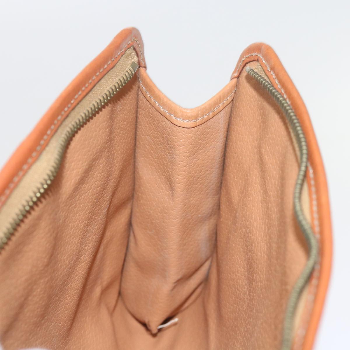 CELINE Macadam Canvas Clutch Bag PVC Leather Brown Auth yk9943