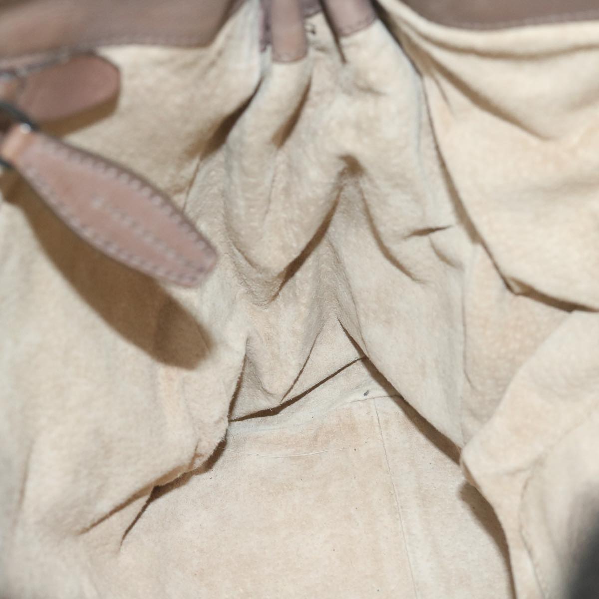 PRADA Hand Bag Leather Brown Auth yk9949
