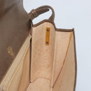 GUCCI Shoulder Bag Leather Gray Gold Auth YKZ007-20