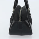 PRADA Hand Pouch Bag Nylon Black Silver Auth YKZ009-3