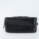 PRADA Hand Pouch Bag Nylon Black Silver Auth YKZ009-5
