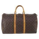 LOUIS VUITTON Monogram Keepall 50 Boston Bag M41426 LV Auth YKZ016-2