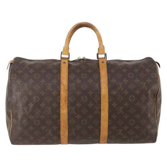 LOUIS VUITTON Monogram Keepall 50 Boston Bag M41426 LV Auth YKZ016