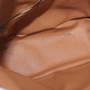 CELINE Macadam Canvas Shoulder Bag PVC Leather Brown Gold Auth YKZ018-11