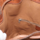 CELINE Macadam Canvas Shoulder Bag PVC Leather Brown Gold Auth YKZ018-22