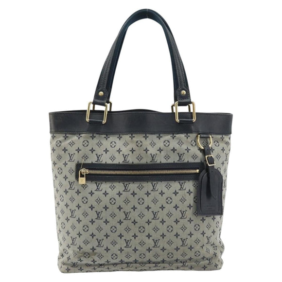 LOUIS VUITTON Monogram Mini Lucille GM Henkeltasche TST Blau M92679 LV Auth YKZ022