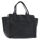 Chloe Alison Tote Bag Leather Black Gold Auth YKZ026-1