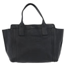 Chloe Alison Tote Bag Leather Black Gold Auth YKZ026-13